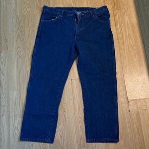 Rustler Men's Dark Blue Straight Jeans